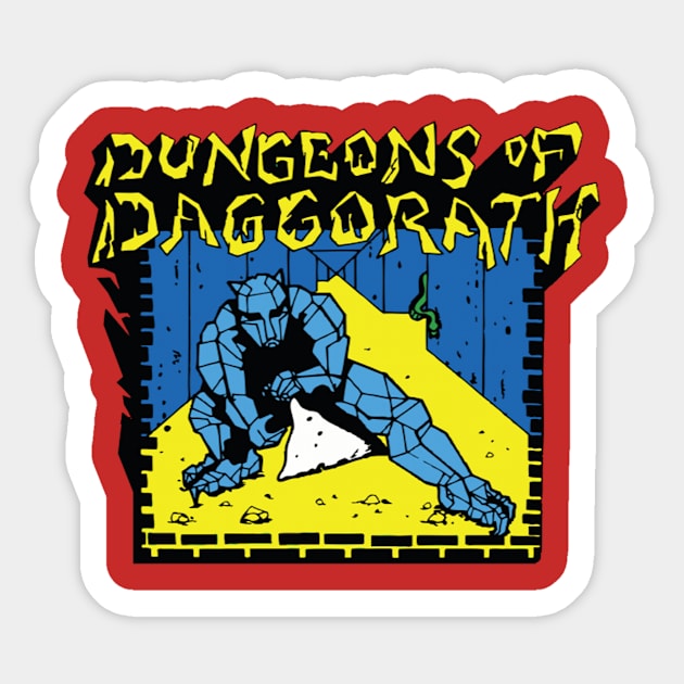 Dungeons of Daggorath T-Shirt Sticker by The Basement Podcast